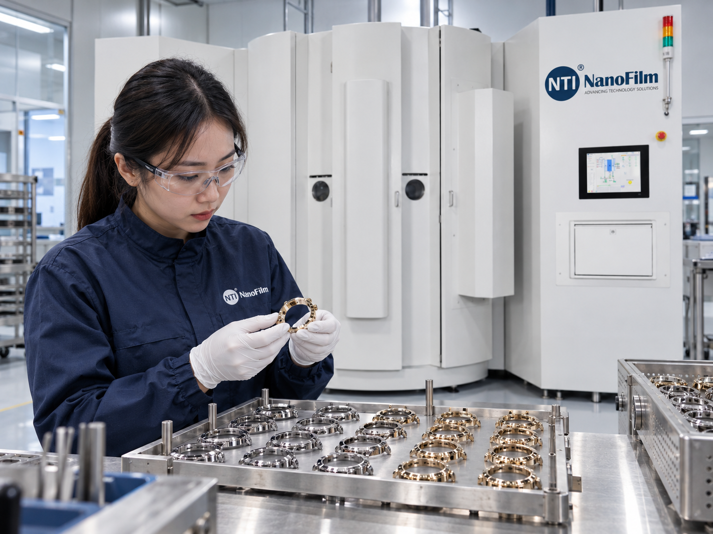 Electroplating-free dry vacuum coating