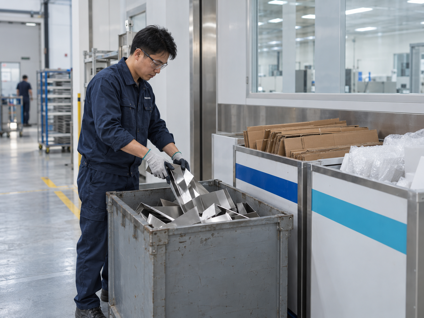 Factory waste segregation