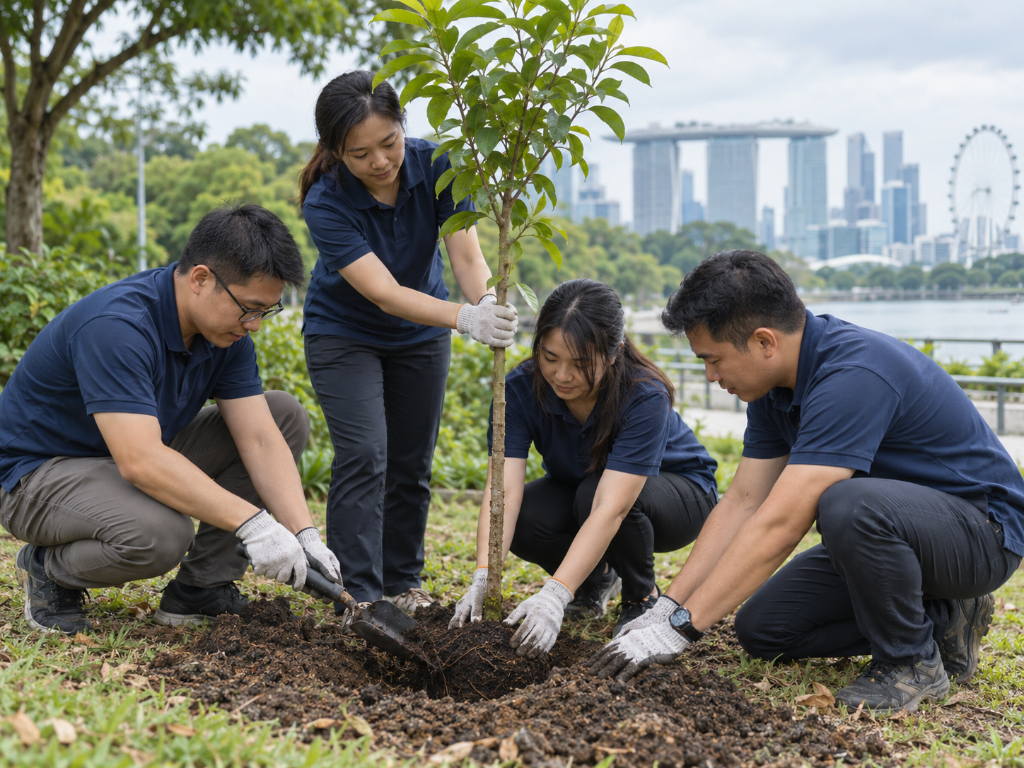 Employee community volunteering