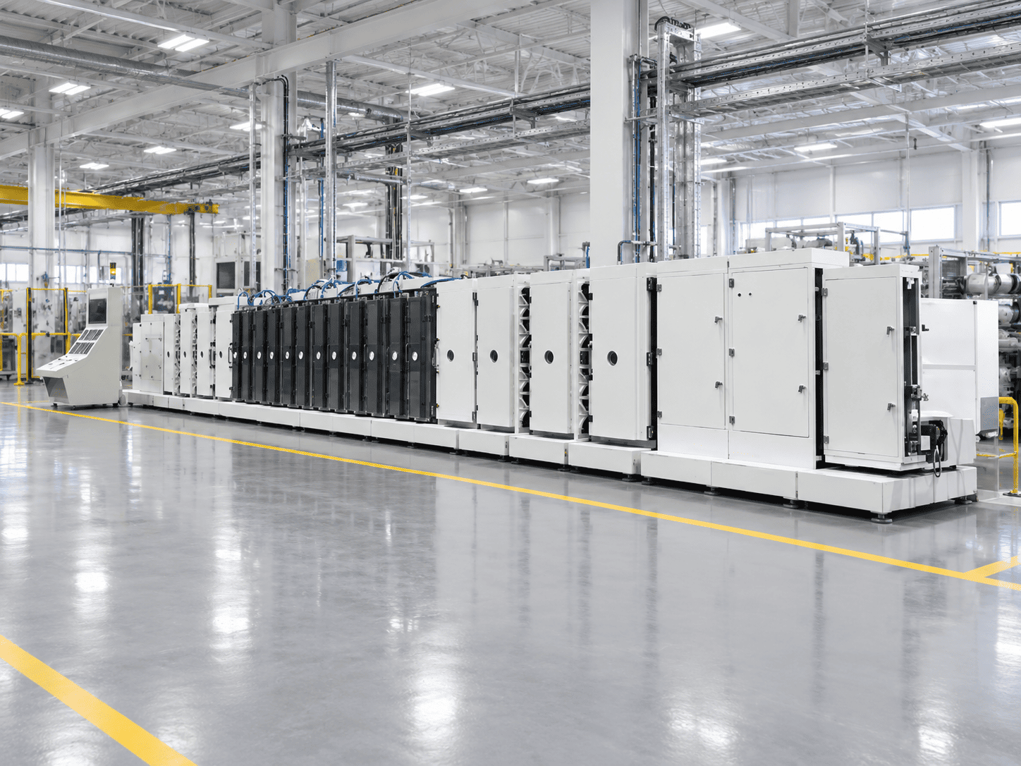 Manufacturing setting with Nanofilm reference inline coating equipment