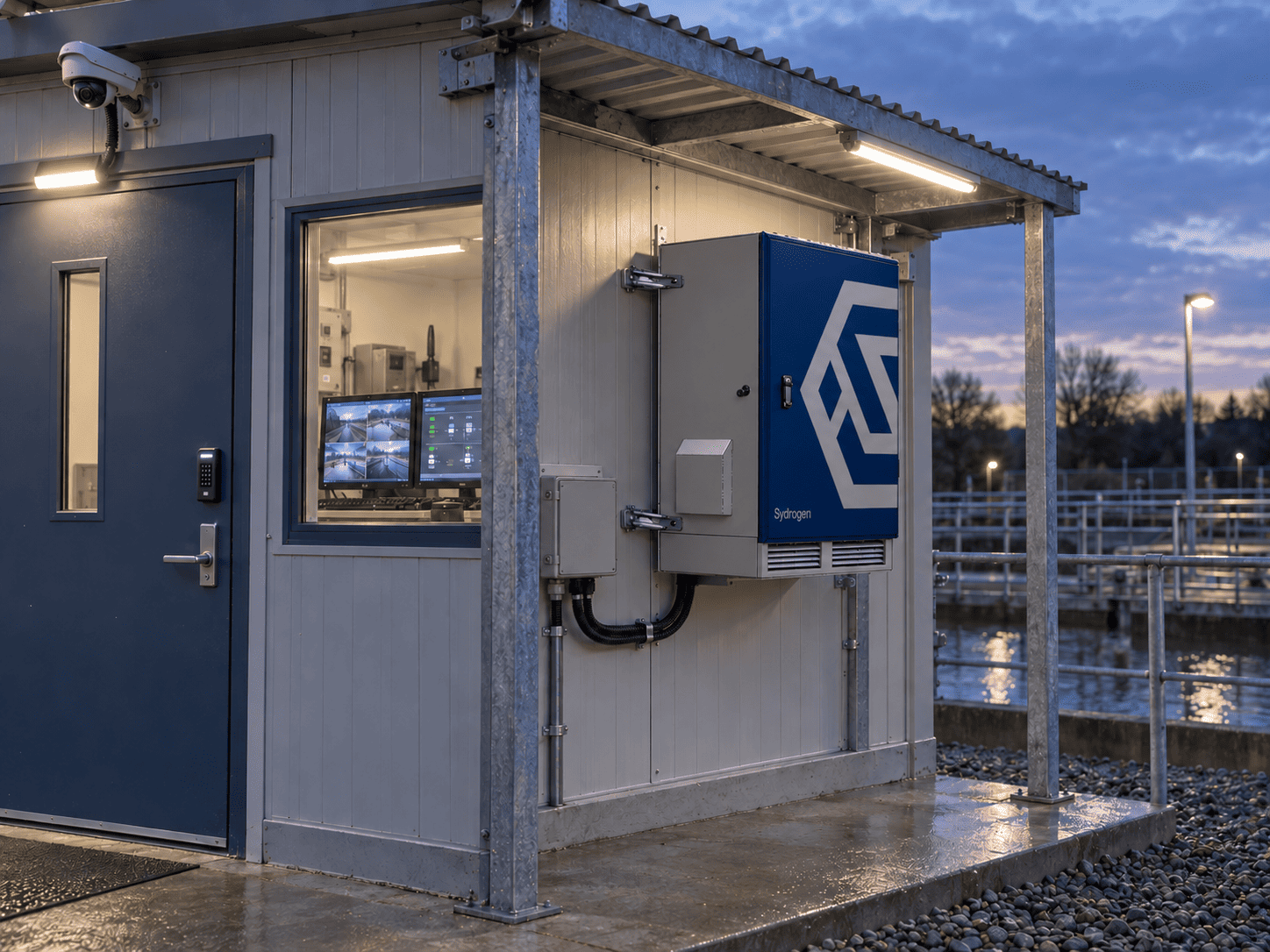 Illustrative KZ300 Turnkey installation for backup applications, based on supplied SydroPOWER product artwork