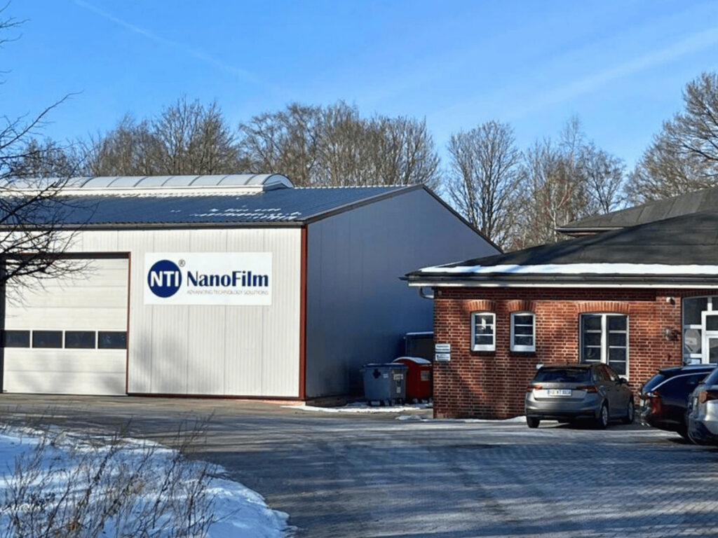 Exterior shown for Nanofilm AM Germany GmbH, Hohenlockstedt coating & sales.