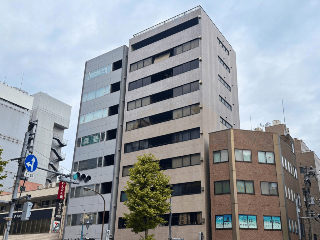 Exterior shown for Nanofilm Technologies Japan Limited, Tokyo sales office.