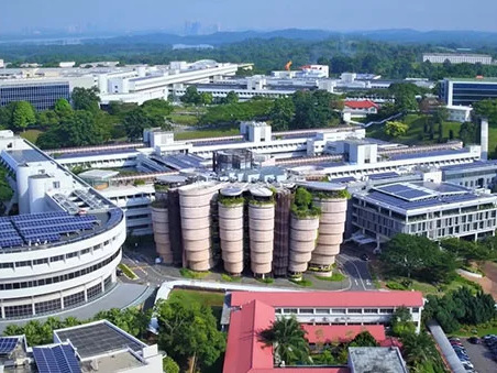 Aerial view of the NTU campus used for the NTI-NTU Corporate Laboratory listing.