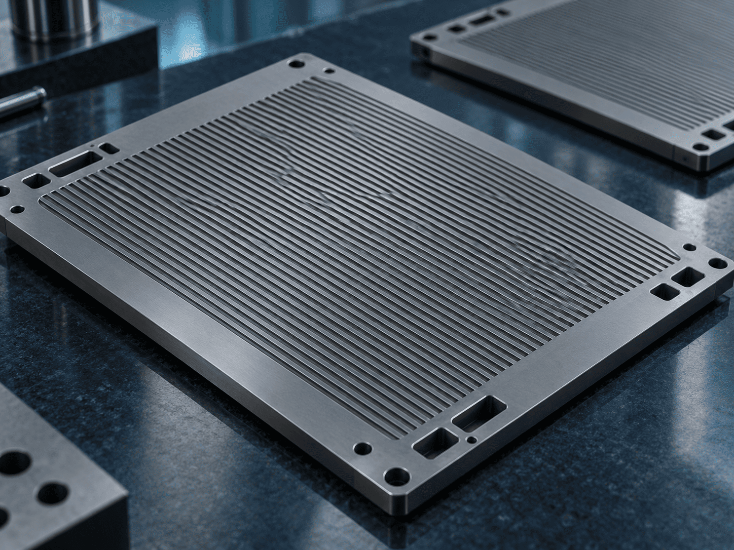Coated metallic SOC interconnect with parallel gas-flow channels