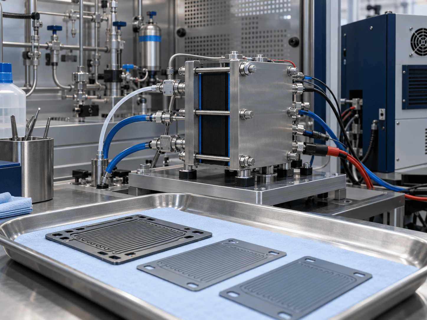 Fuel cell test bench for accelerated stress and in-situ evaluation